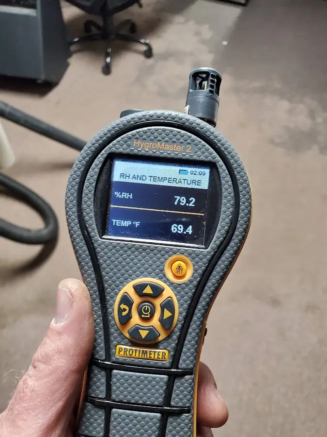 Moisture meter humidity assessment for Mold Remediation & Removal in Penn Hills
